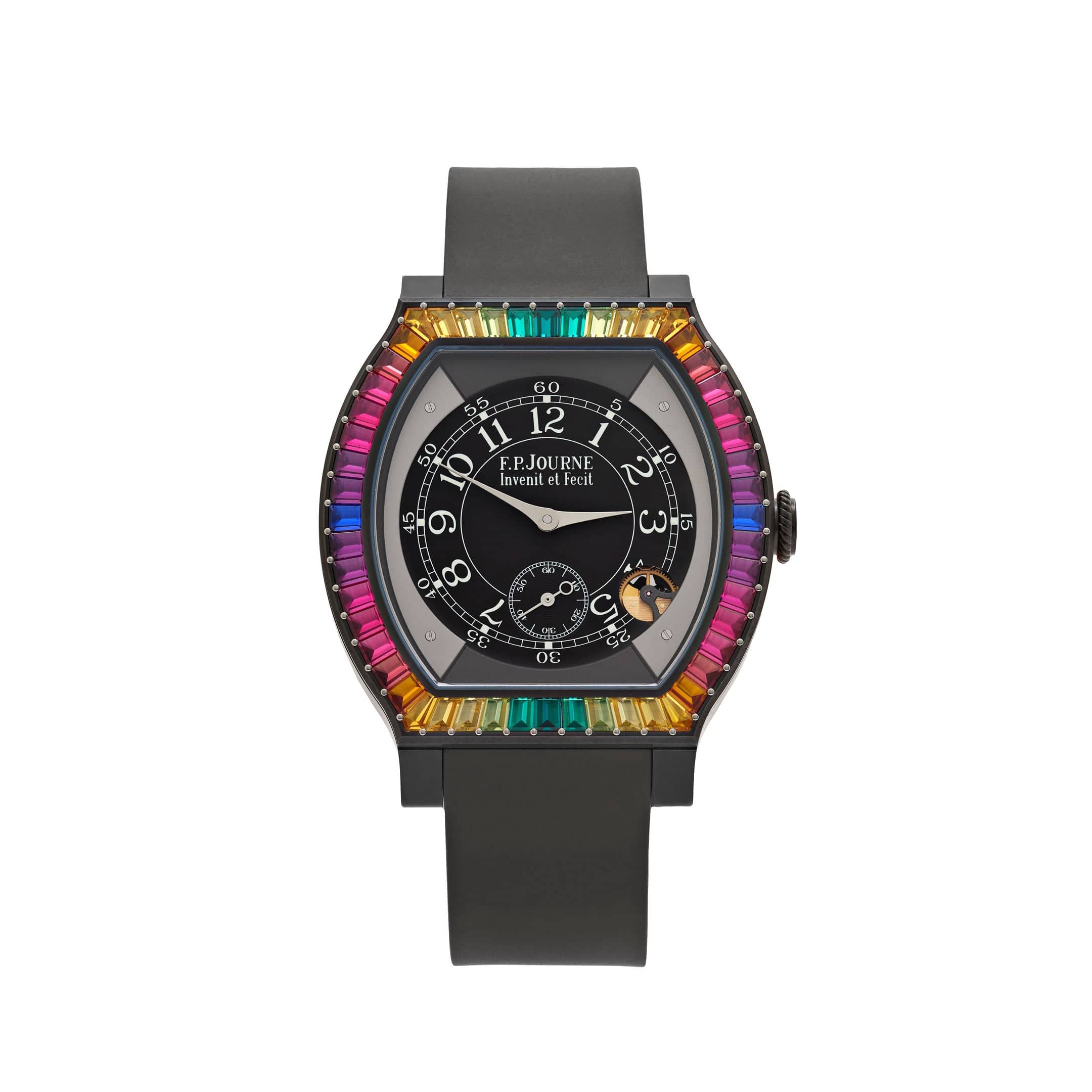 F.P.Journe Élégante 48 Ref. ELHT 'Gino's Dream' Titalyt Luminescent Black Dial Rainbow Bezel (2025)