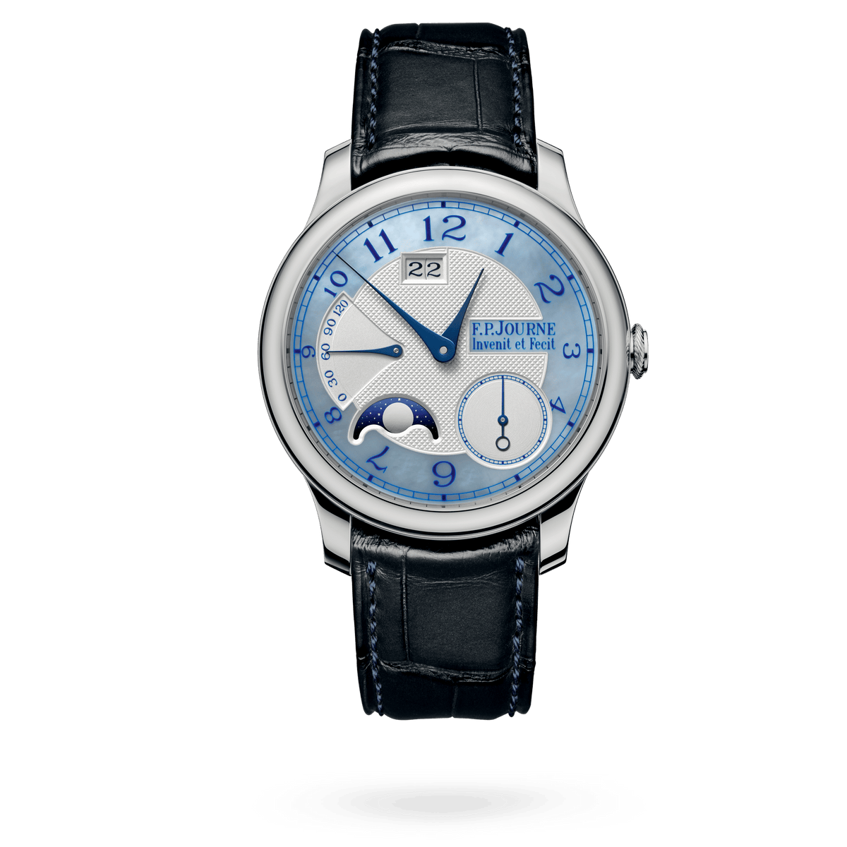 F.P. Journe Octa Automatique Lune Nacre Ref. AL Platinum Blue Mother of Pearl Dial