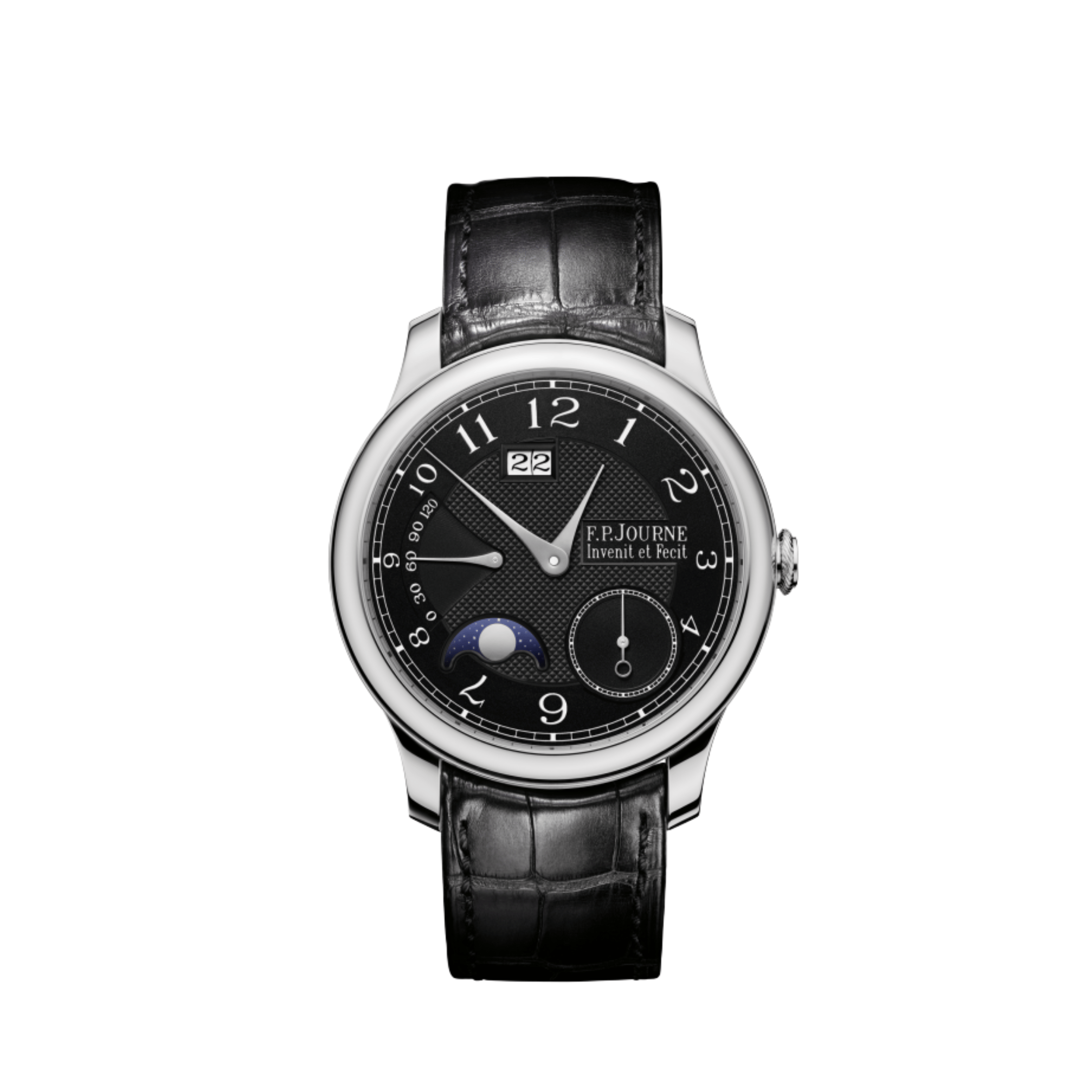 F.P.Journe Octa Automatique Lune Ref. AL Black Label Platinum Black Dial