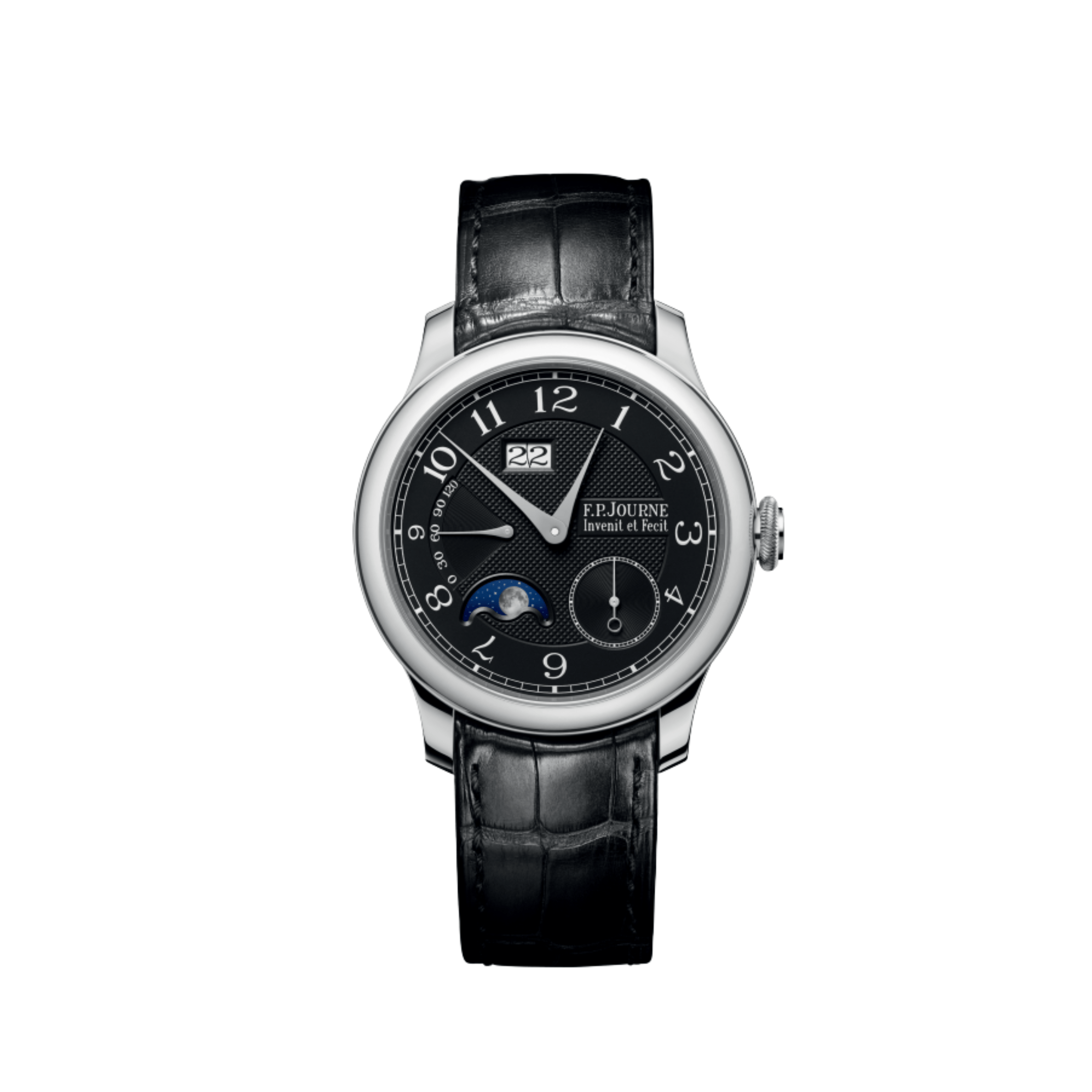 F.P.Journe Octa Automatique Lune Ref. AL2 Black Label Platinum Black Dial