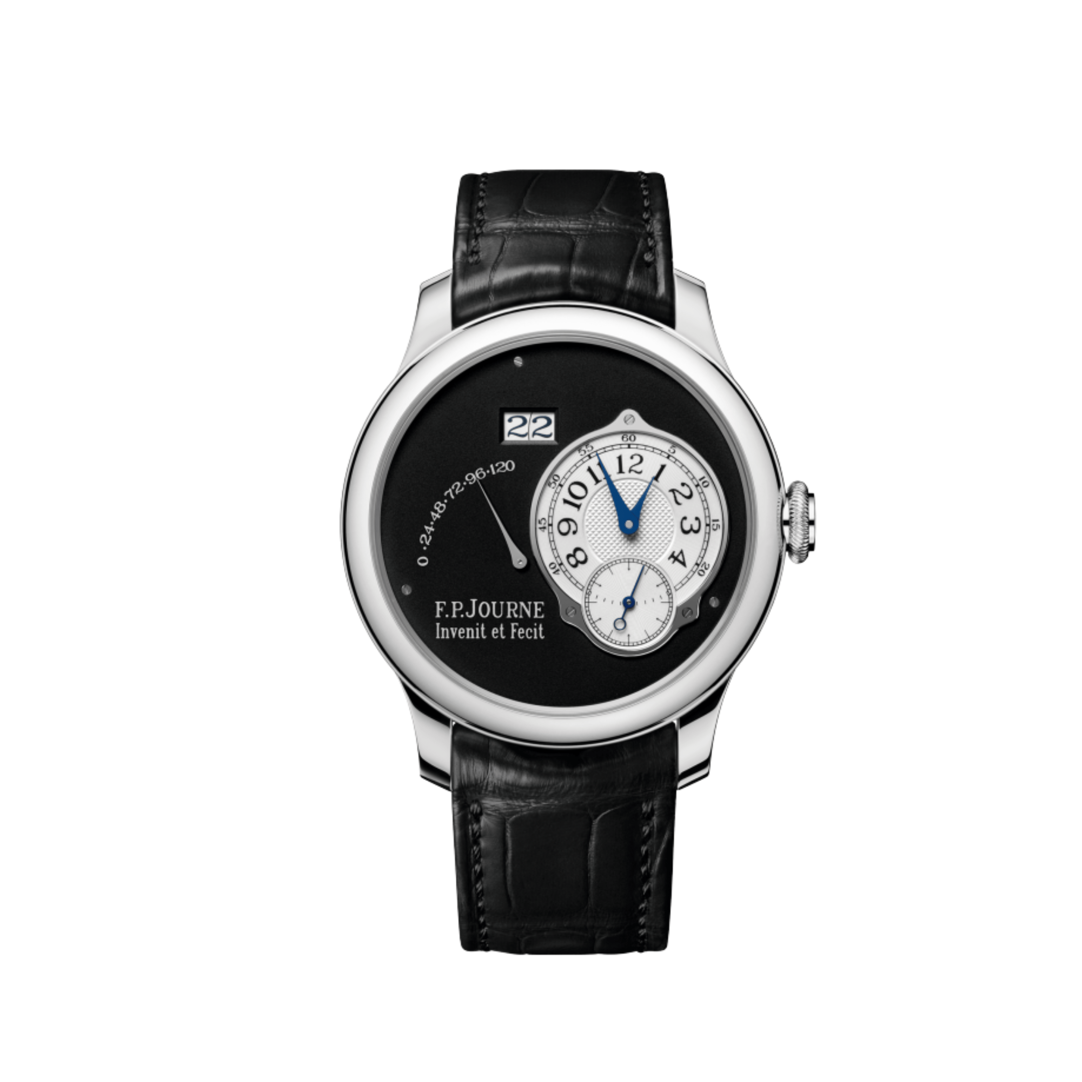F.P.Journe Octa Automatique Lune Ref. AN Black Label Platinum Black Dial
