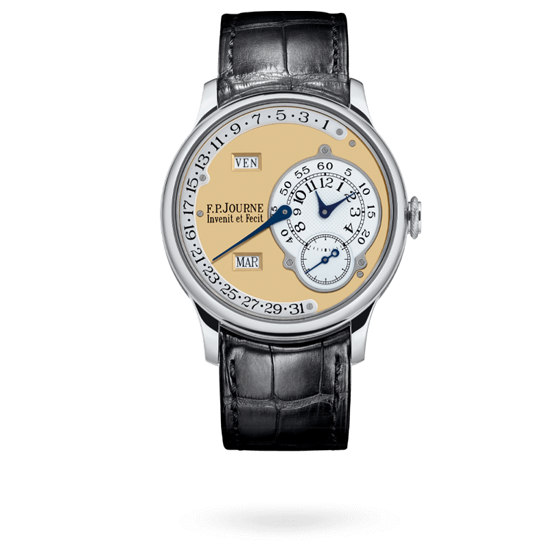 F.P. Journe Octa Calendrier Ref. Q Platinum Yellow Dial