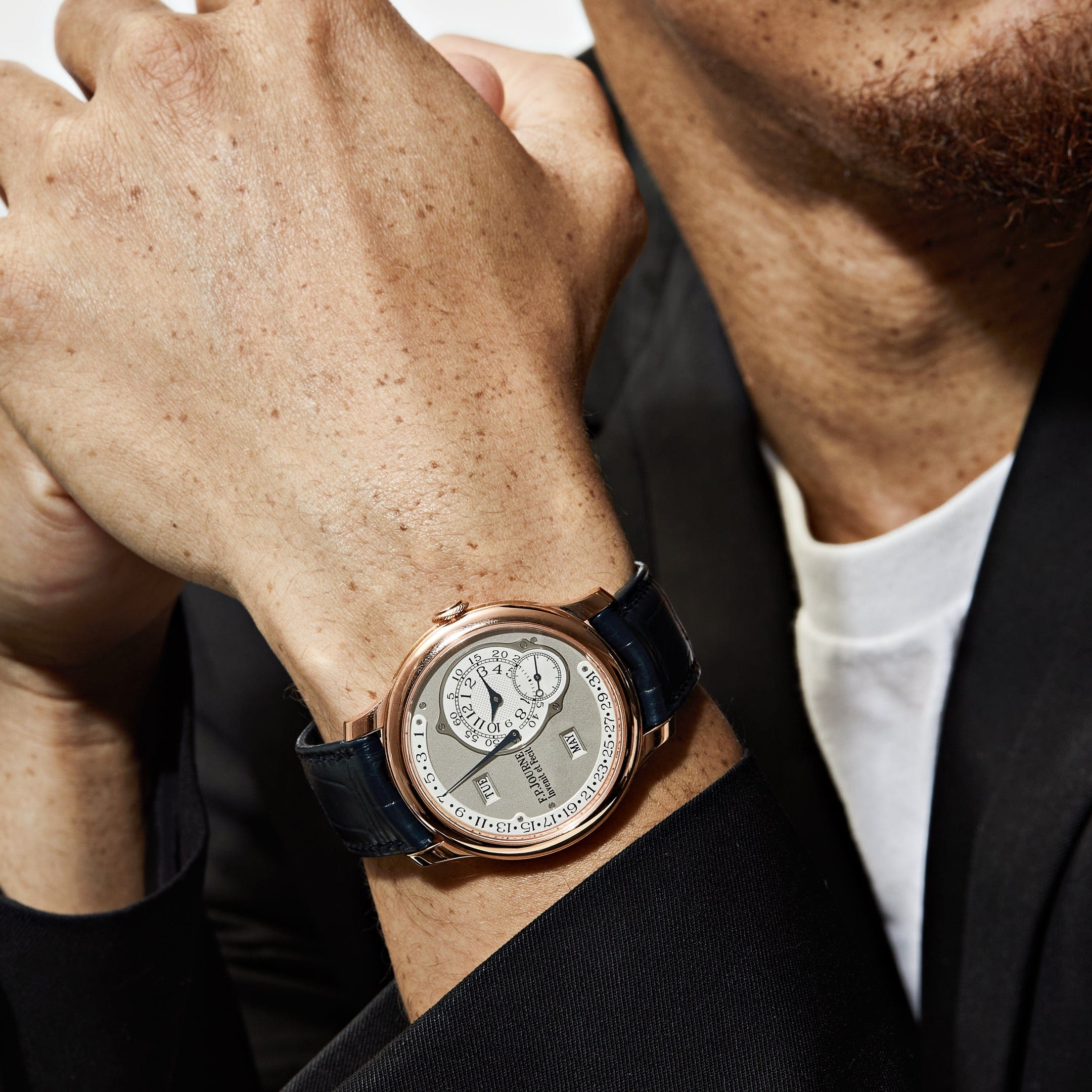 F.P.Journe Octa Calendrier Rose Gold White Gold Dial – Wrist
