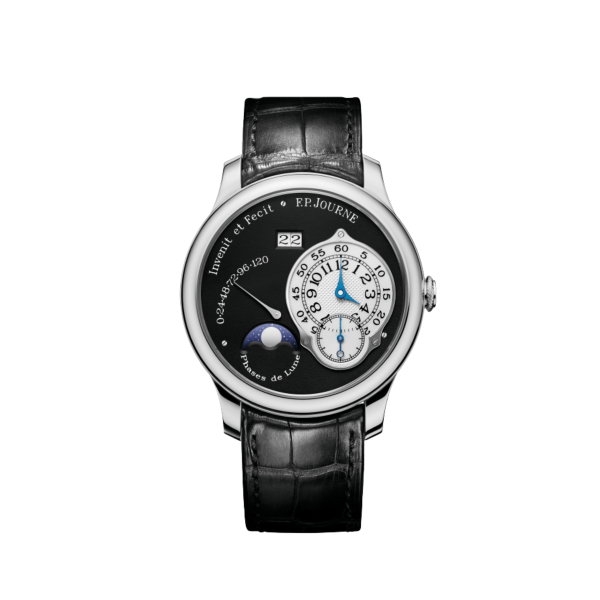 F.P.Journe Octa Lune Ref. L Black Label Platinum Black Dial