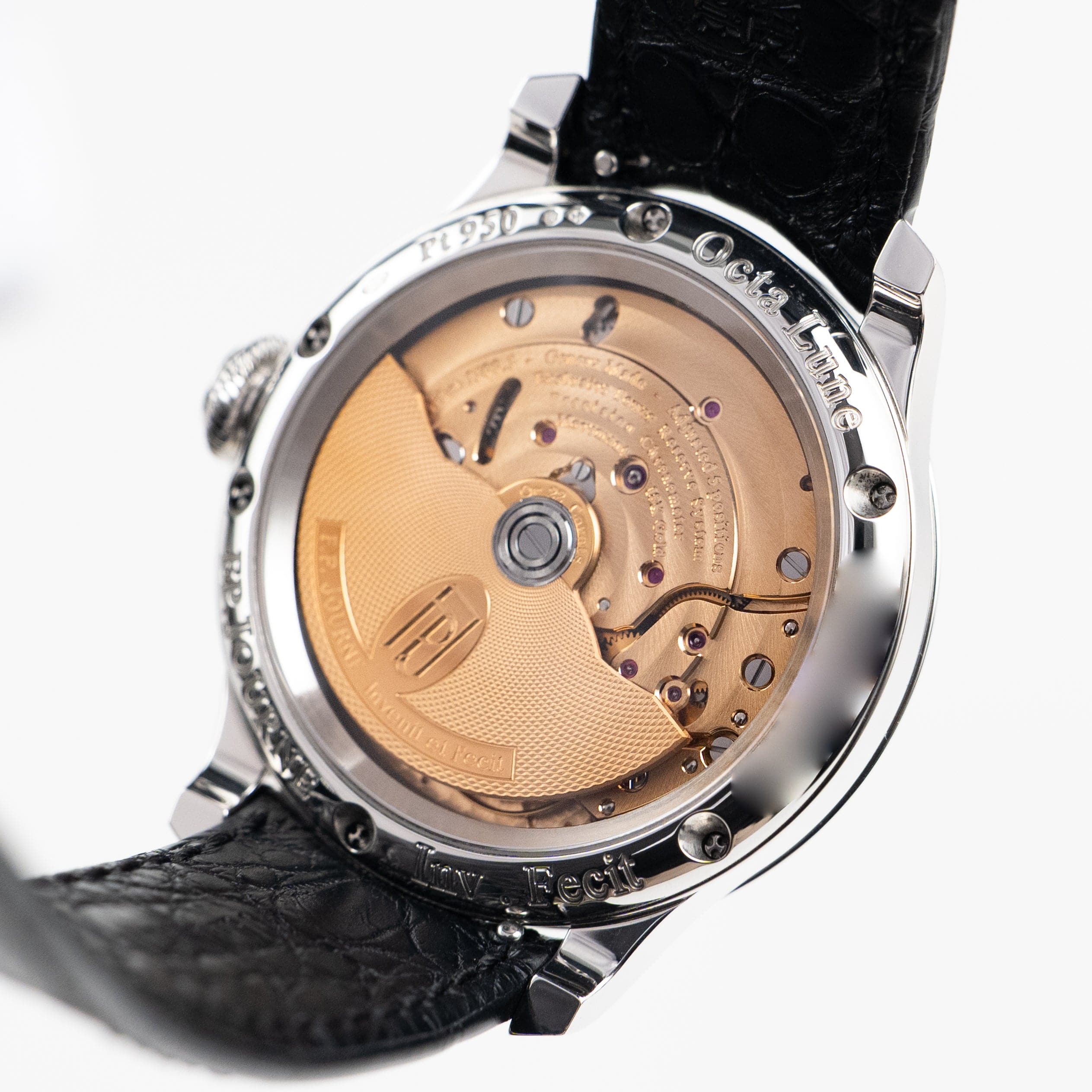 F.P.Journe Octa Lune Ref. LN Black Label Platinum Black Dial