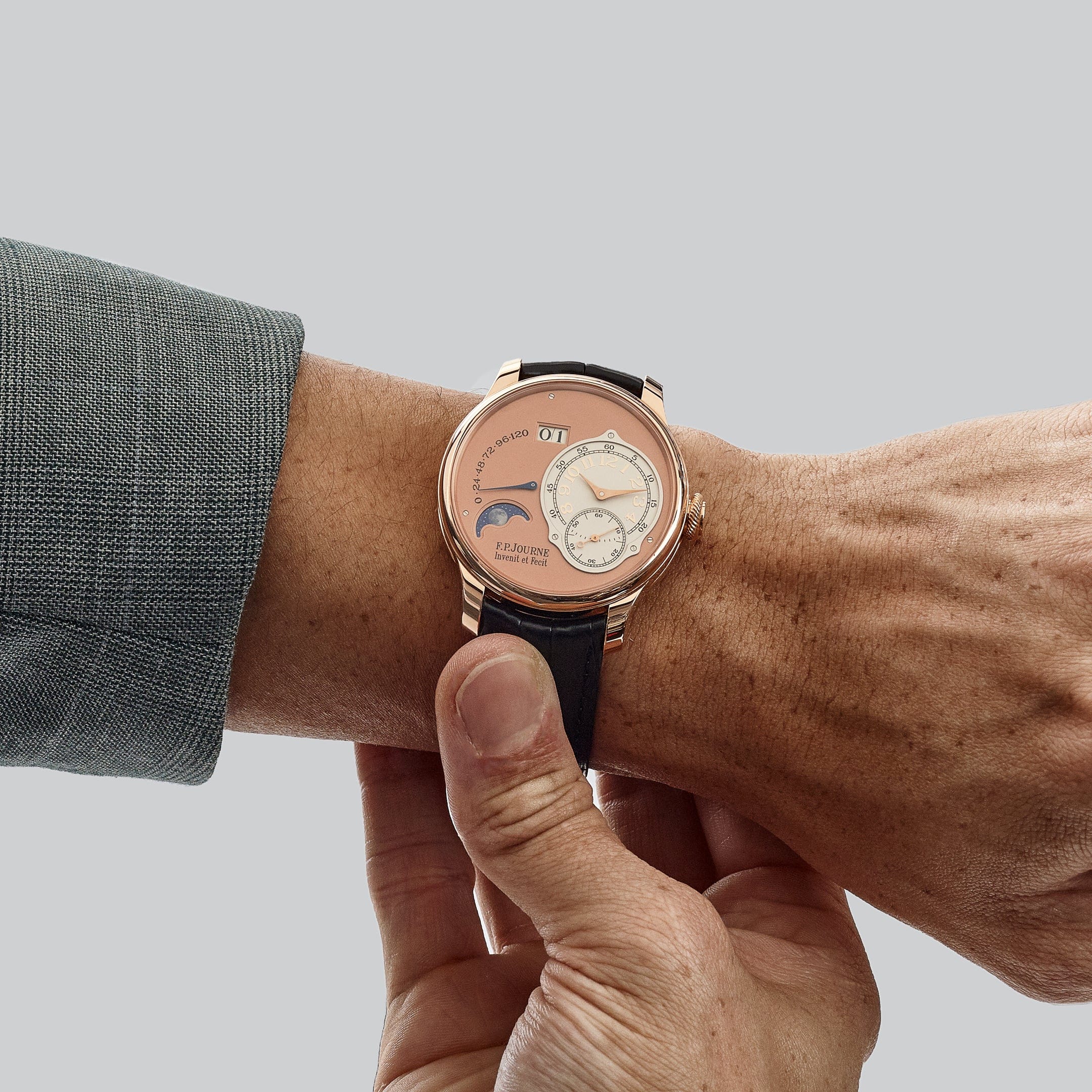 F.P.Journe Octa Lune Ref. LN Rose Gold Salmon Dial – Wrist Aficionado