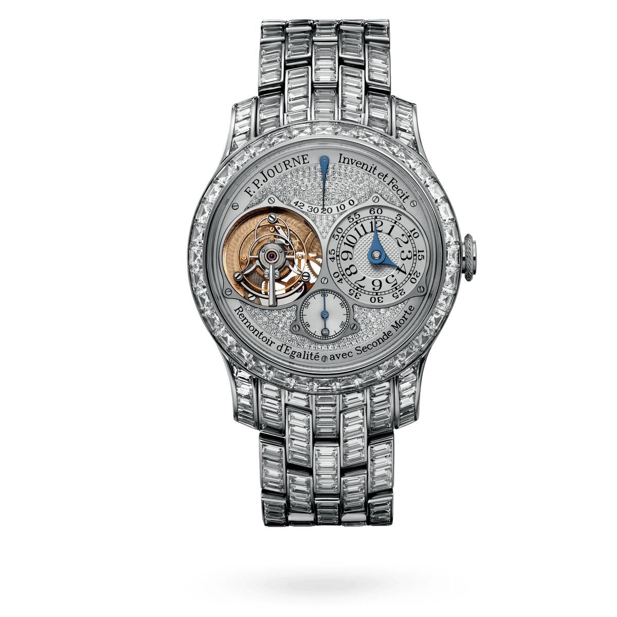F.P. Journe Tourbillon Souverain Set with Diamonds Ref. TJ Jewellery Platinum Diamond Dial