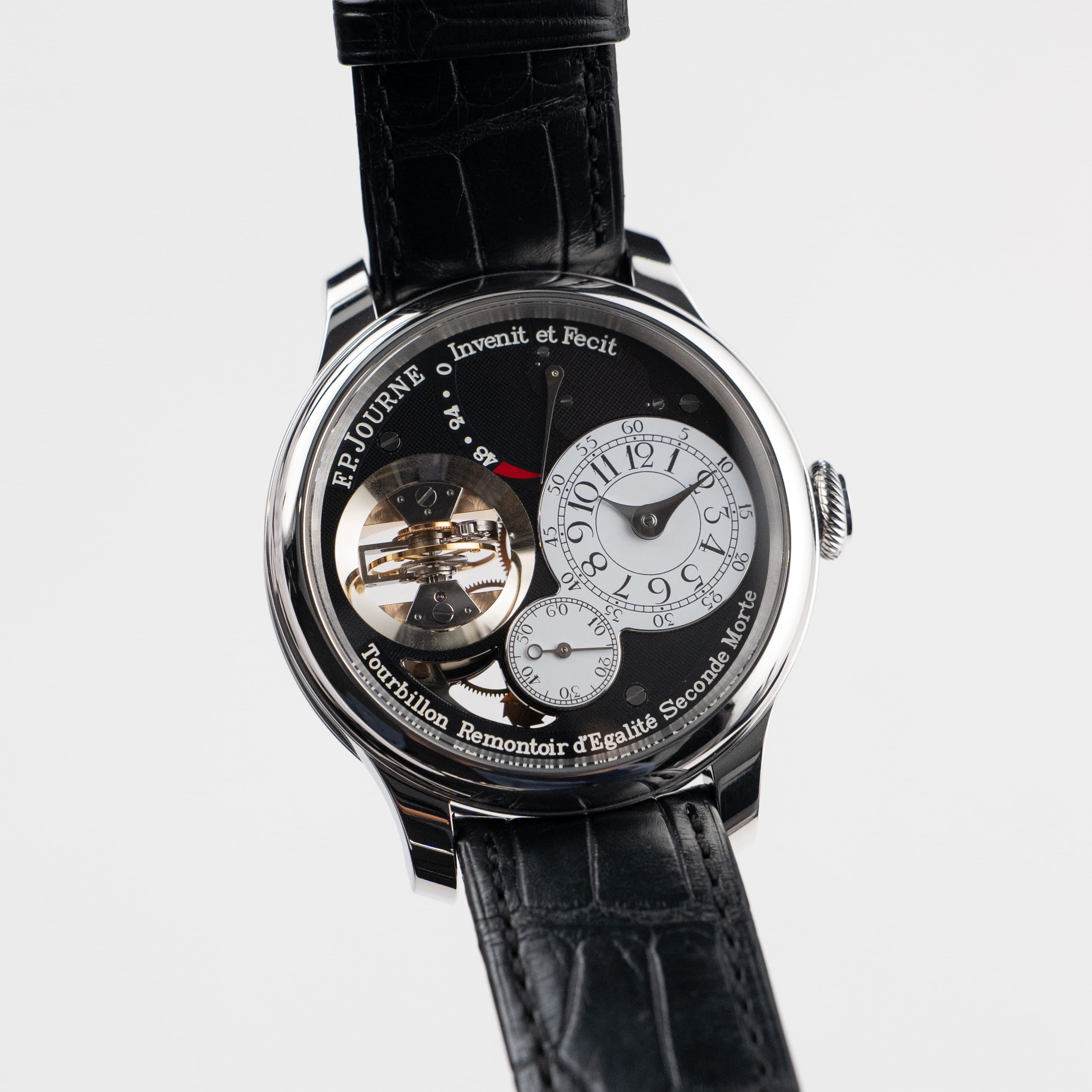 F.P.Journe Tourbillon Souverain Vertical Ref. TV Black Label Platinum Black Dial (2022)