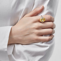 Thumbnail for Fancy Intense Yellow Oval Diamond Ring II