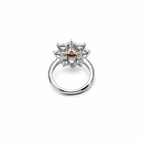 Thumbnail for Fancy Orange Diamond Oval Cut Ring