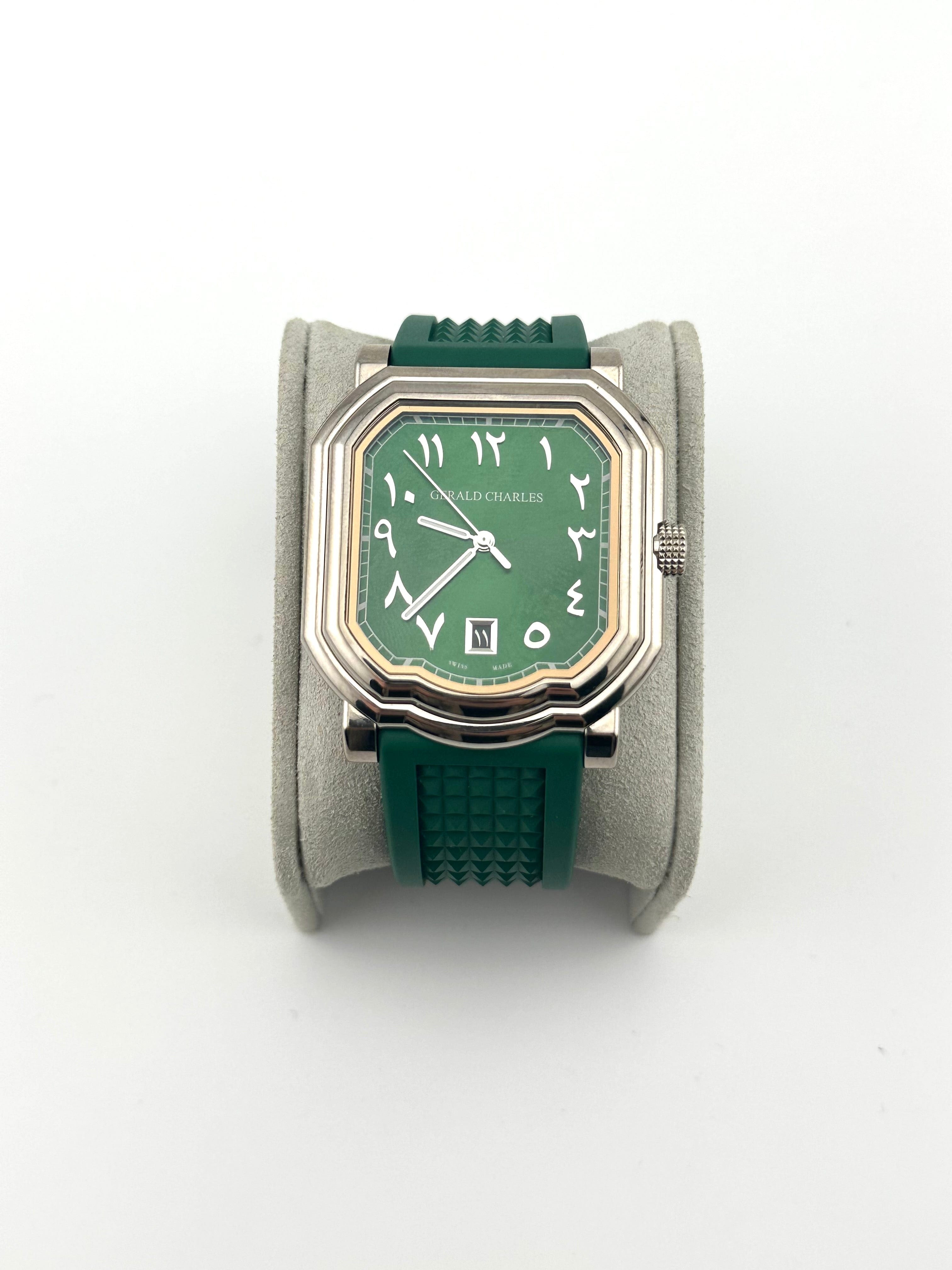 Gerald Charles Maestro 2.0 Ultra-Thin GC2.0-WG-AJ-02 Green Arabic Dial Special Edition