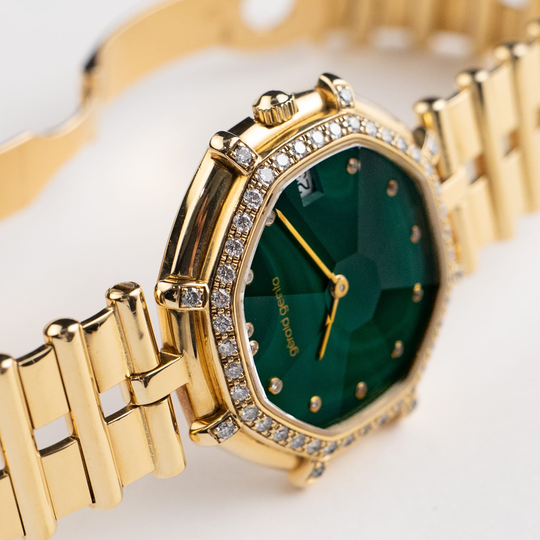 Gérald Genta Success G2850.7 'Ladies' Yellow Gold Malachite