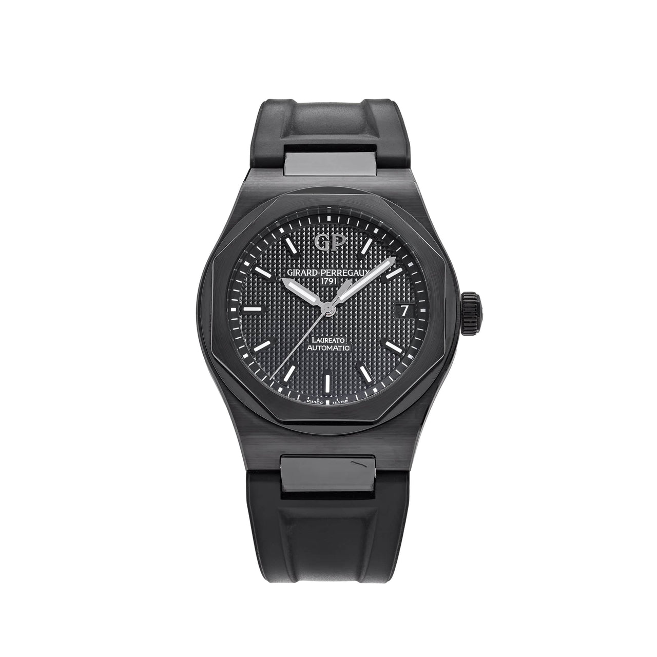 Girard Perregaux Laureato Ceramic Black Dial 81010-32-631-FK6A Wrist Aficionado