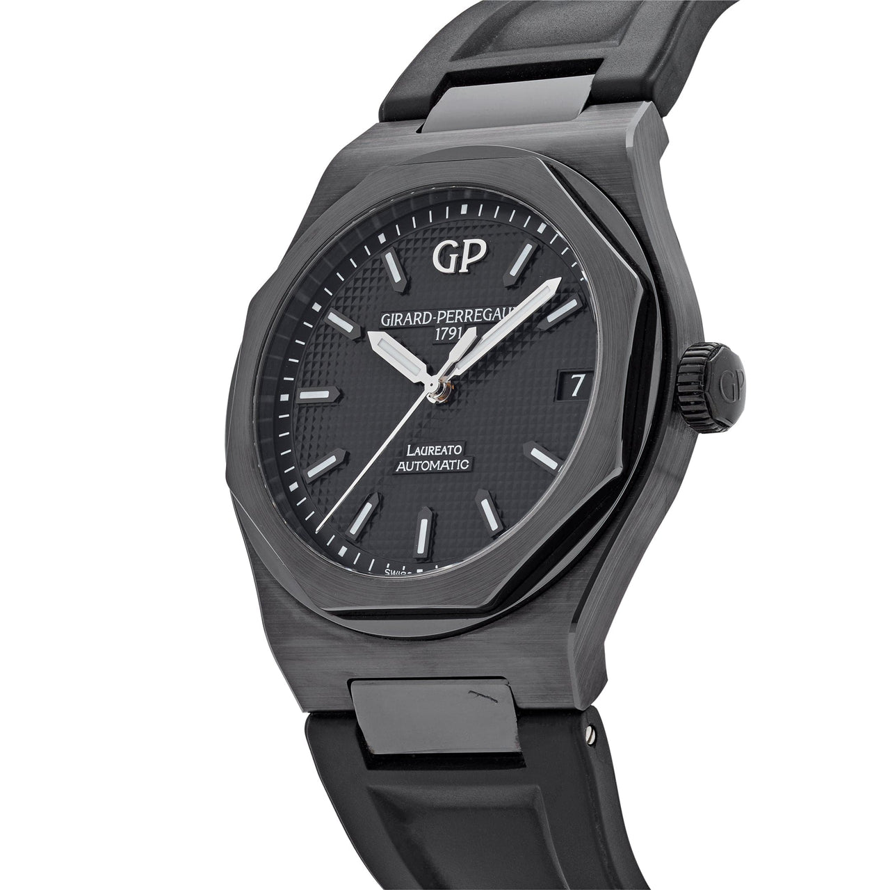 Girard Perregaux Laureato Ceramic Black Dial 81010-32-631-FK6A Wrist Aficionado