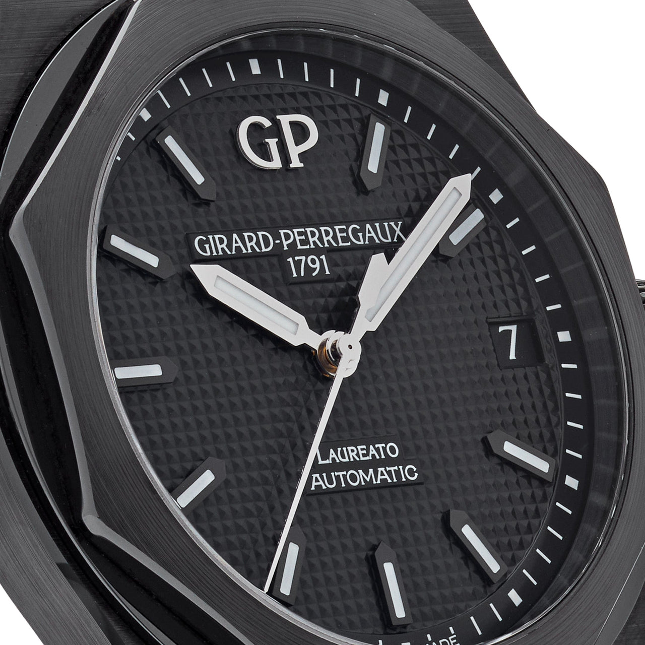 Girard Perregaux Laureato Ceramic Black Dial 81010-32-631-FK6A Wrist Aficionado