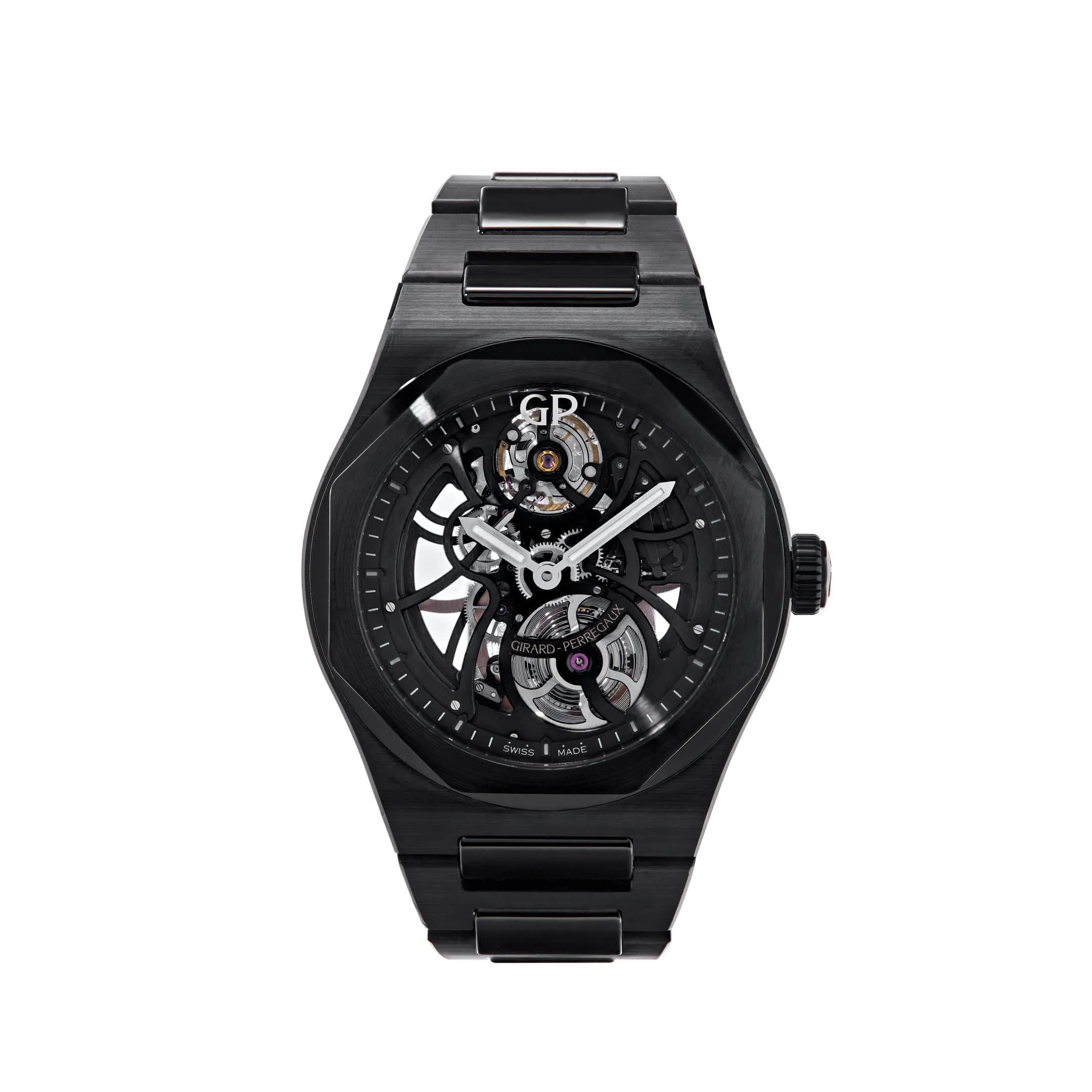TheArth ミル男 ざぁーす grindlodgeグラインドロッヂ 38パレ Girard Perregaux Laureato Skeleton Black Ceramic 81015-32-001-32A