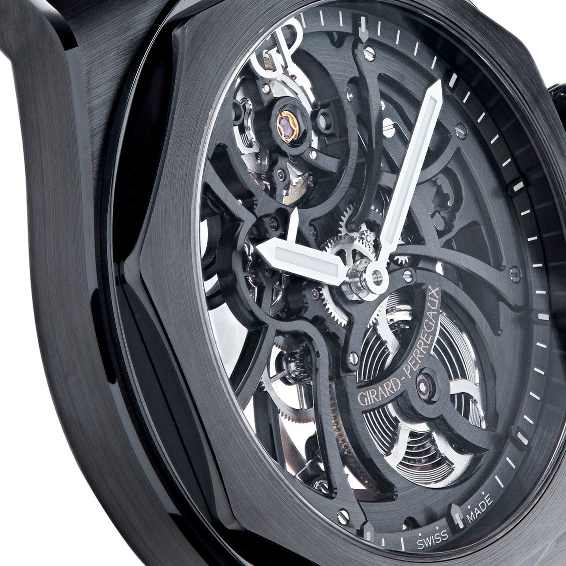 Girard Perregaux Laureato Skeleton Black Ceramic 81015-32-001-32A Wrist Aficionado