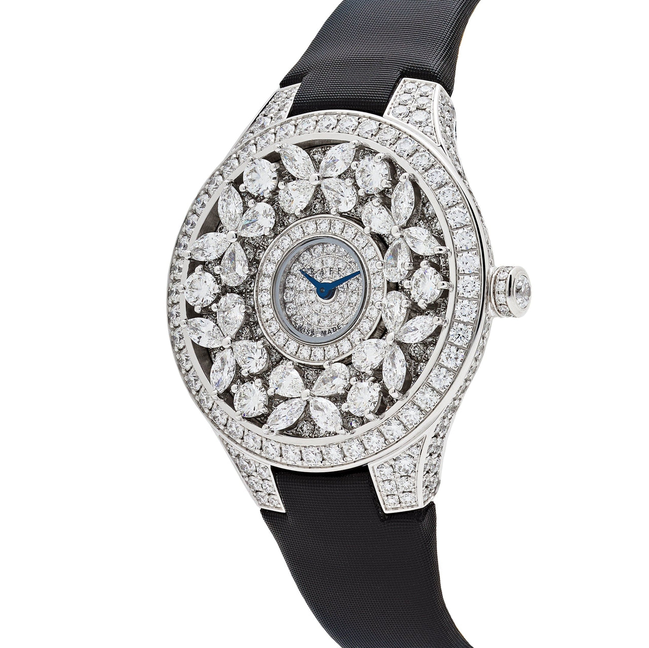 Graff Classic Butterfly Diamond Watch White Gold Diamond Dial