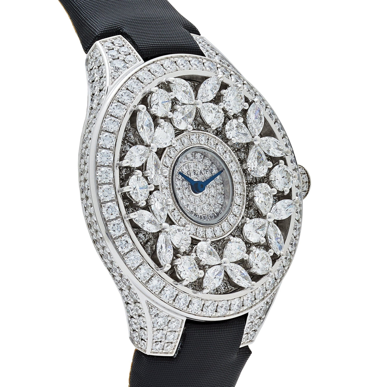 Graff Classic Butterfly Diamond Watch White Gold Diamond Dial