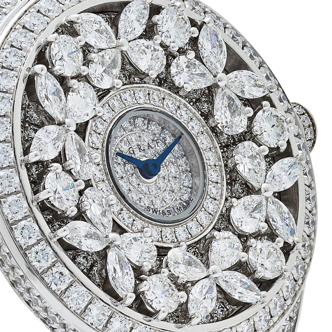 Graff Classic Butterfly Diamond Watch White Gold Diamond Dial