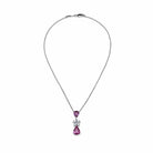 Necklace Graff Pink Sapphire and Diamond Flower Motif Pendant Necklace Wrist Aficionado