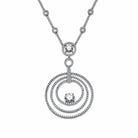 Necklace Graff Platinum and White Gold Diamond Microset Bulls' Eye Necklace Wrist Aficionado