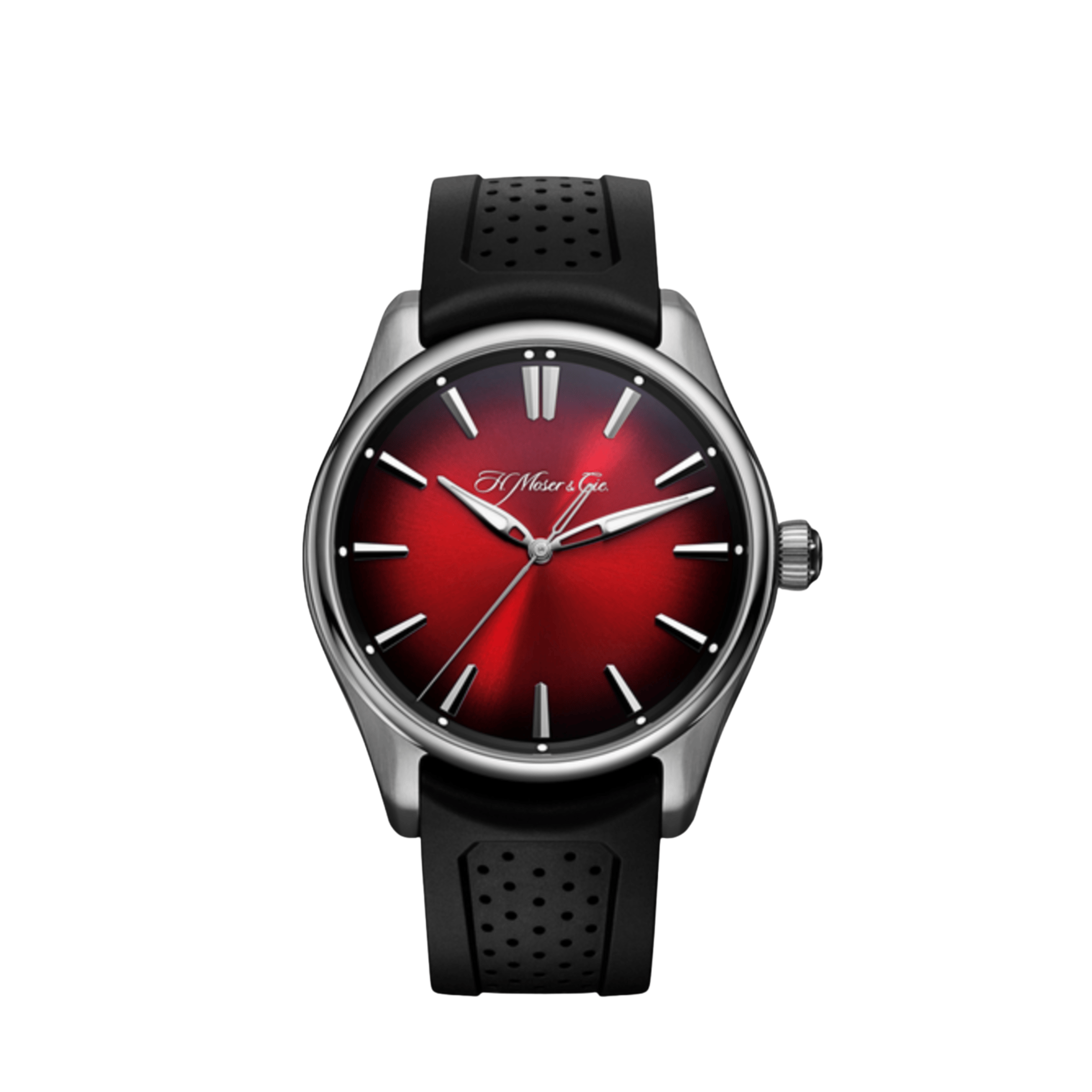 H. Moser & Cie 3200-1207 Pioneer Centre Seconds Swiss Stainless Steel Mad Red Dial (2025)