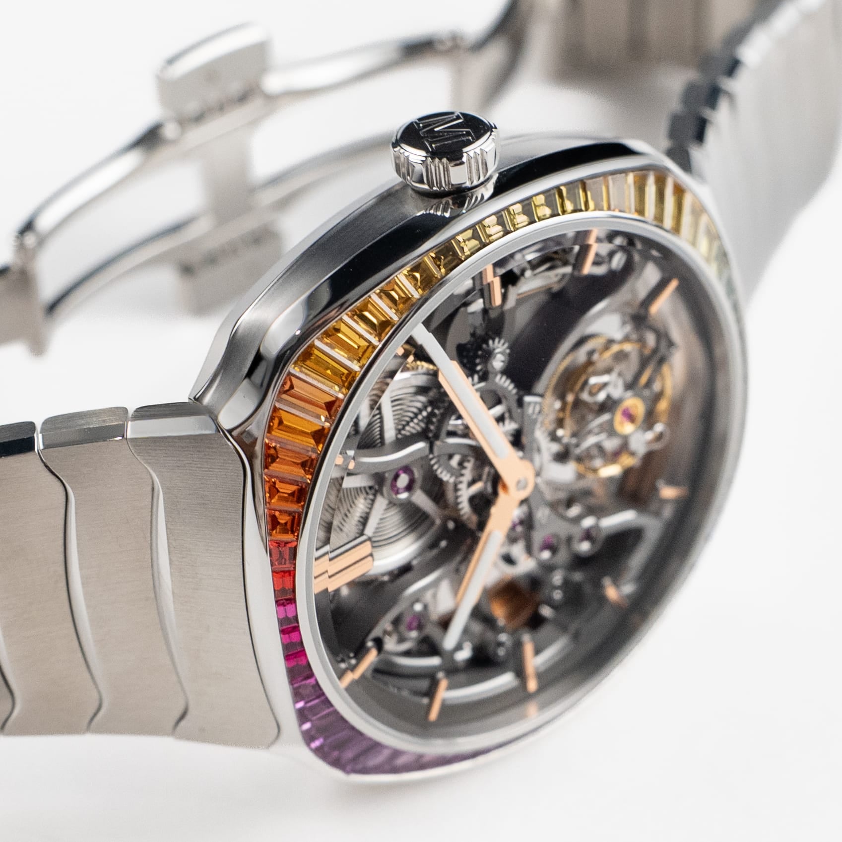 H. Moser & Cie 6814-1201 Streamliner Tourbillon Rainbow Skeleton Stainless Steel (2025)