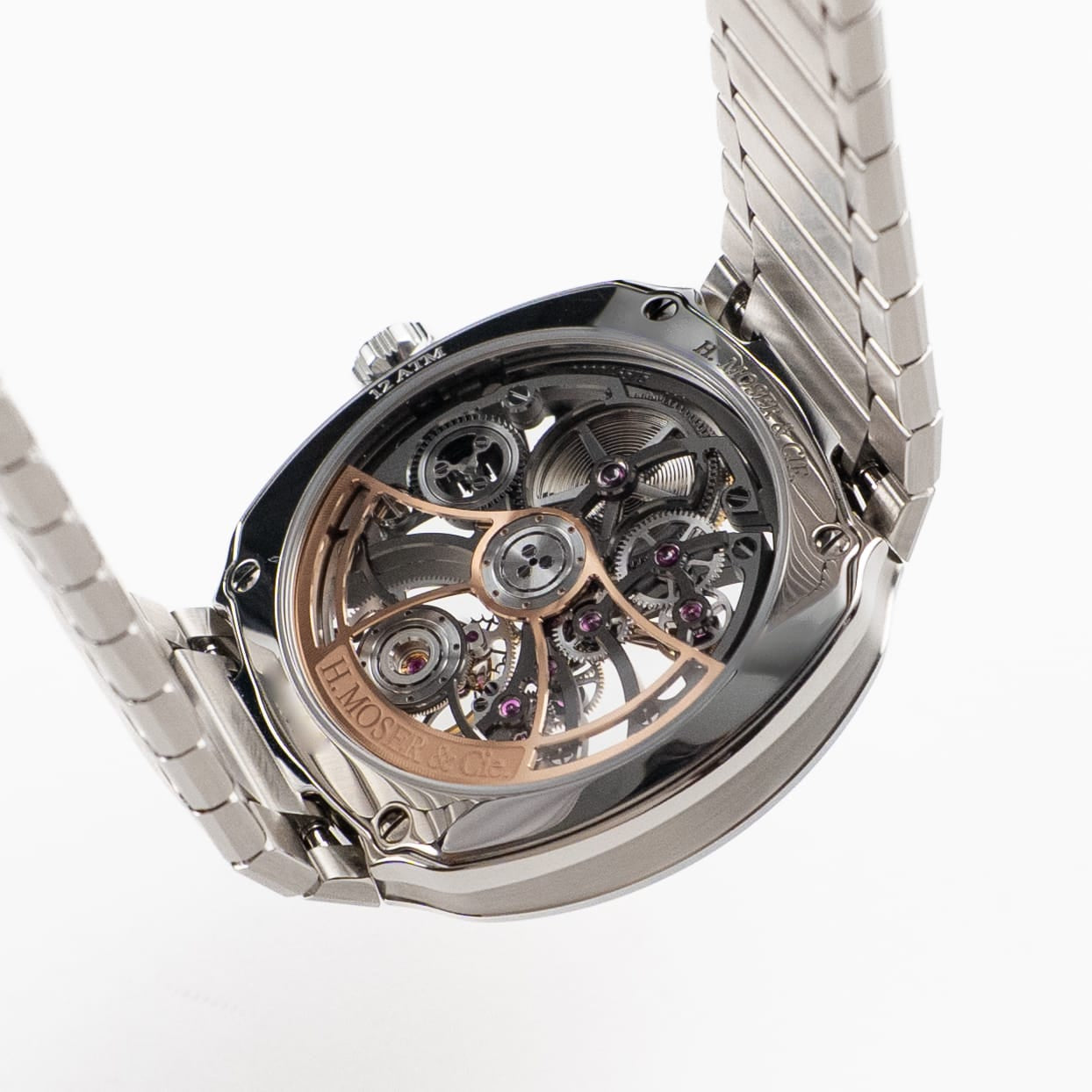 H. Moser & Cie 6814-1201 Streamliner Tourbillon Rainbow Skeleton