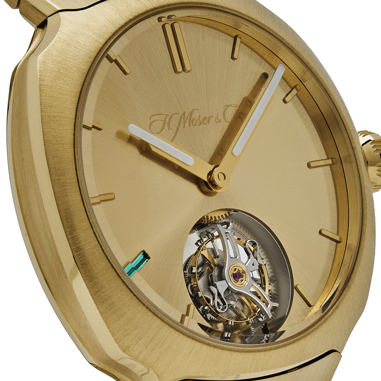 H. Moser & Cie. Streamliner Tourbillon 6804-0700 Yellow Gold Emerald "+8" Limited Edition (2024)