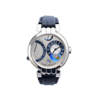 Harry Winston 200-MMTZ39W Premier Excenter Time Zone White Gold Silver Dial