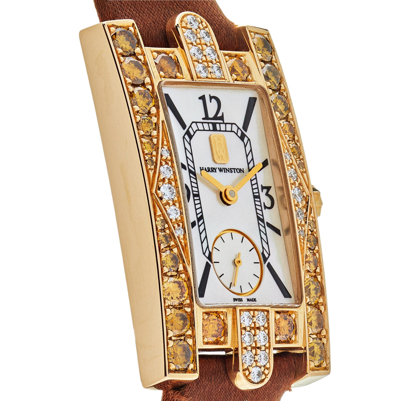 Luxury Watch Harry Winston Avenue C Diamond 310LQG Wrist Aficionado