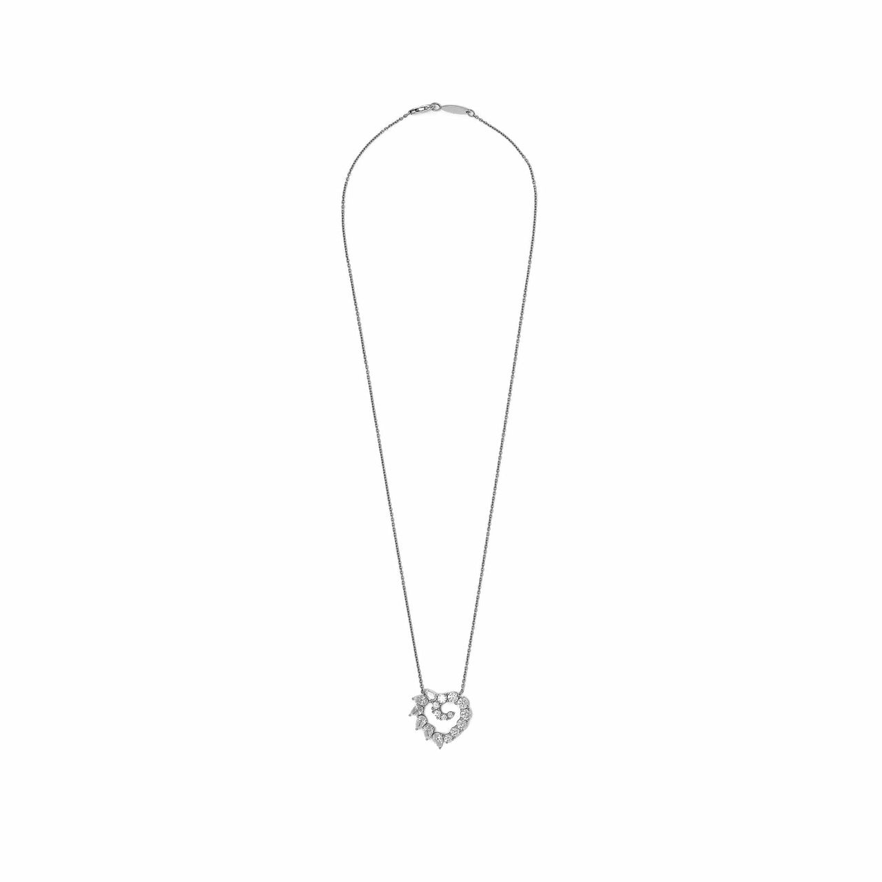 Harry Winston Garland Large Heart Diamond Pendant