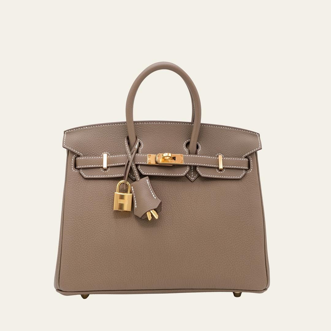 Hermès Birkin 25 Etoupe Togo Gold Hardware