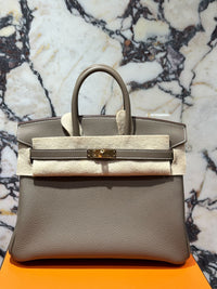 Thumbnail for Hermès Birkin 25 Etoupe Togo Gold Hardware