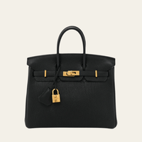 Thumbnail for Hermès Birkin 25 Noir Togo Gold Hardware