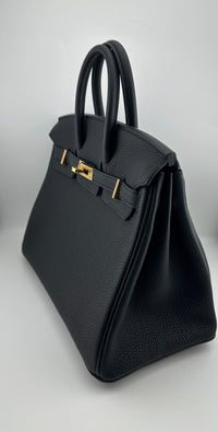 Thumbnail for Hermès Birkin 25 Noir Togo Gold Hardware