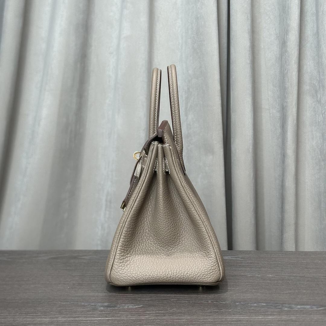 Hermès Birkin 25 Etoupe – Taupe Birkin Bag Togo Gold Hardware