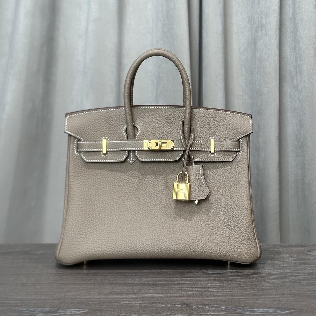 Hermès Birkin 25 Togo Etoupe Gold Hardware