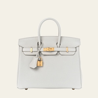 Thumbnail for Hermès Birkin 25 Togo Gris Perle Gold Hardware