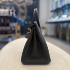 Hermès Birkin 25 Togo Noir Gold Hardware