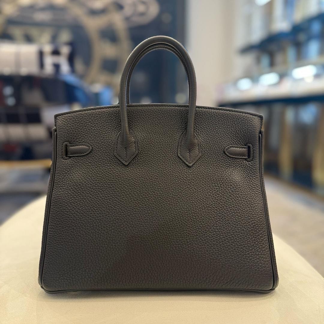 Hermès Birkin 25 Togo Noir Gold Hardware