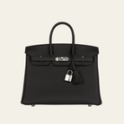 Hermès Birkin 25 Togo Noir Palladium Hardware