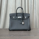 Hermès Birkin 25 Togo Noir Palladium Hardware