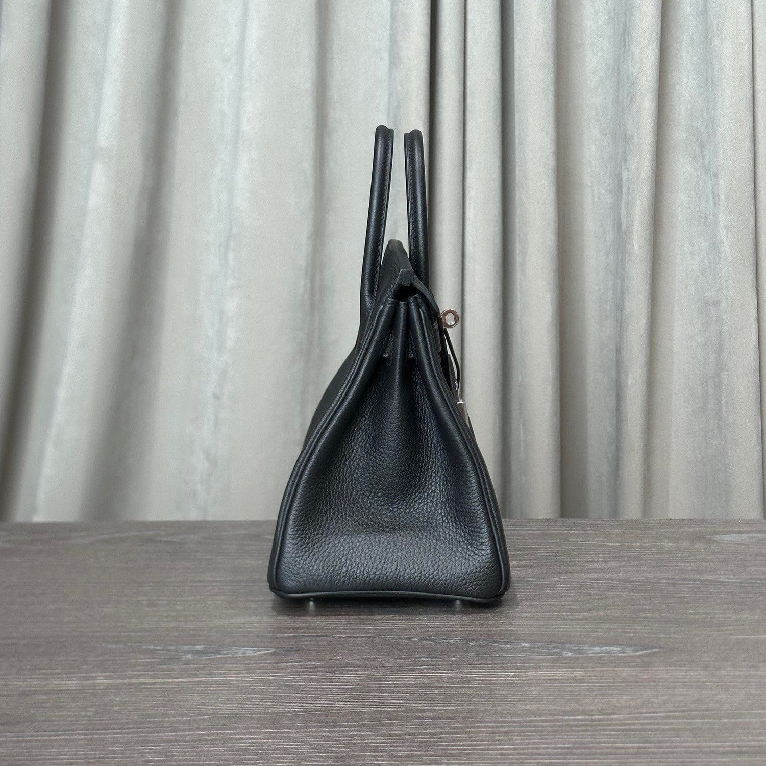 Hermès Birkin 25 Togo Noir Palladium Hardware