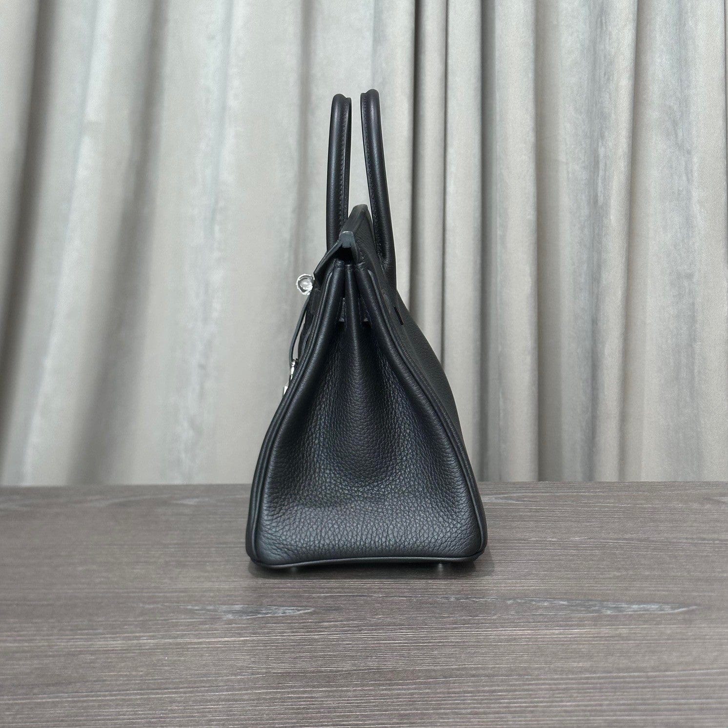 Hermès Birkin 25 Togo Noir Palladium Hardware