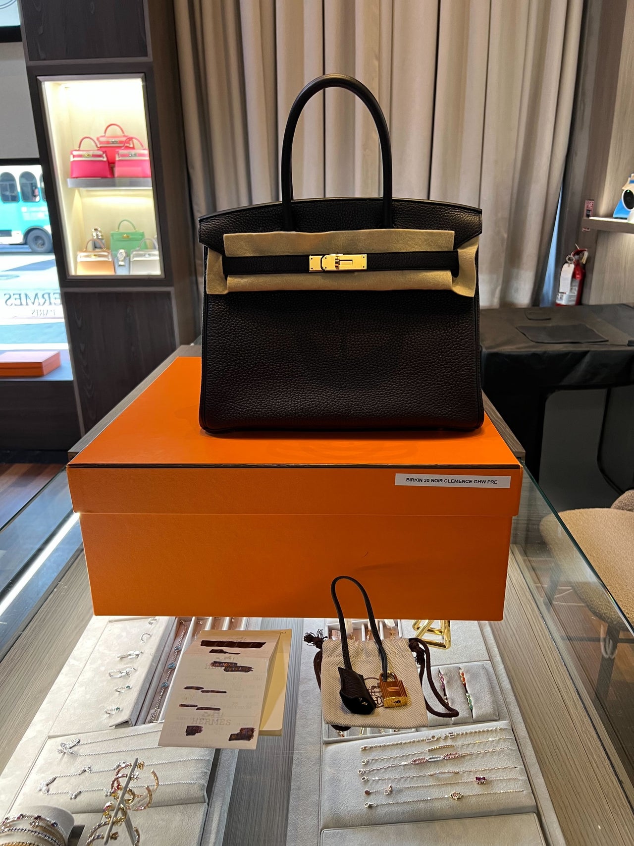 Hermes birkin 30 black gold online hardware