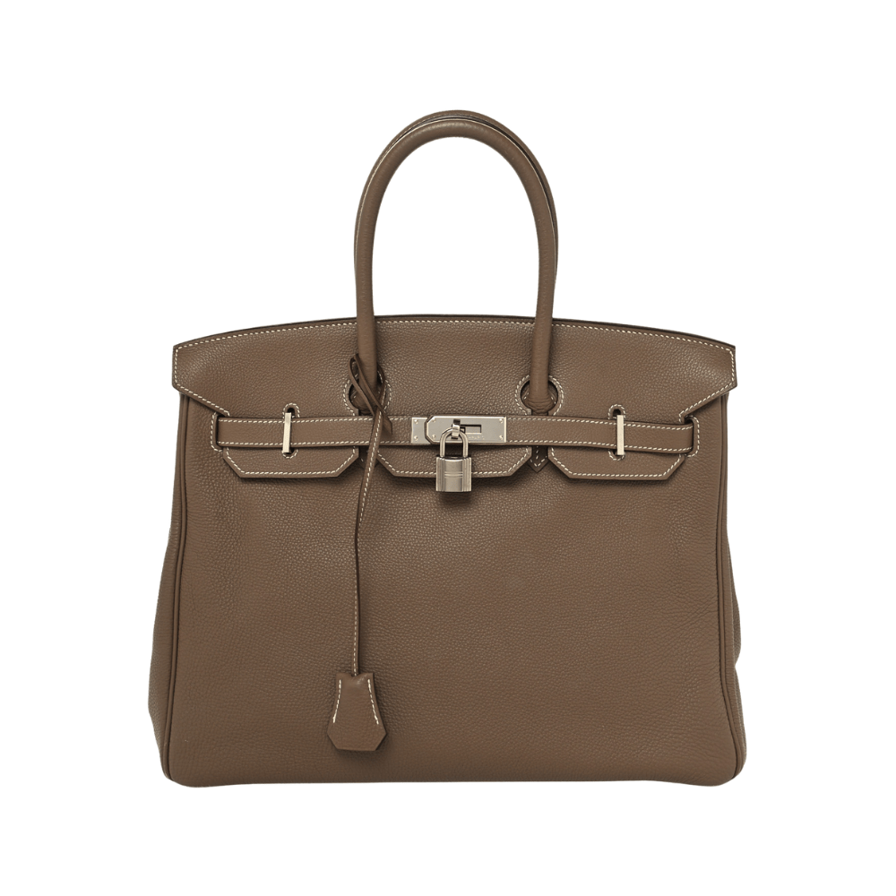 Hermès Birkin 35 Togo Etoupe Palladium Hardware