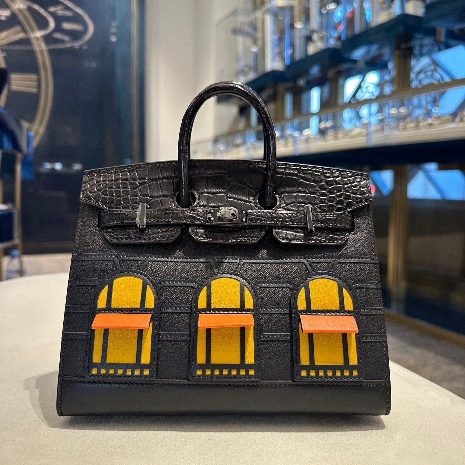 Hermès Birkin Sellier 20 Faubourg by Night – Black Alligator