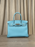 Hermès Bleu Jean Birkin 30 Togo Palladium Hardware